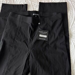 Franne Golde Men's Classic Black Dress Pants